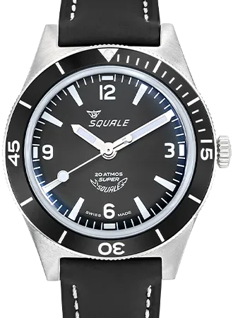 Super-Squale Arabic Numerals Black - Leather