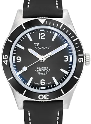 Super-Squale Arabic Numerals Black - Leather