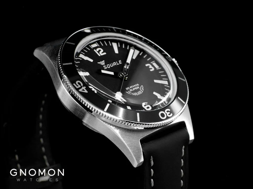 Super-Squale Arabic Numerals Black - Leather