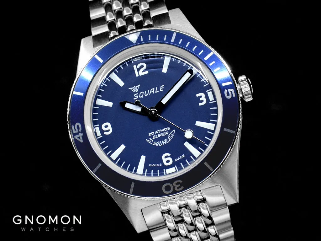 Super-Squale Arabic Numerals Blue - Bracelet