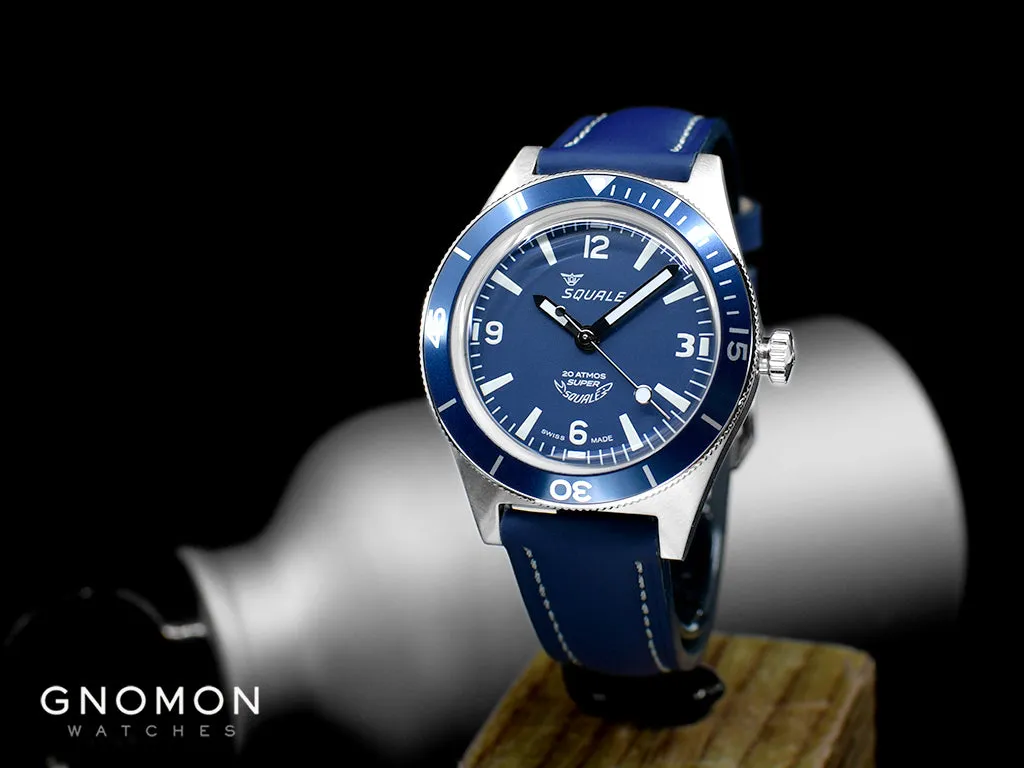 Super-Squale Arabic Numerals Blue - Leather