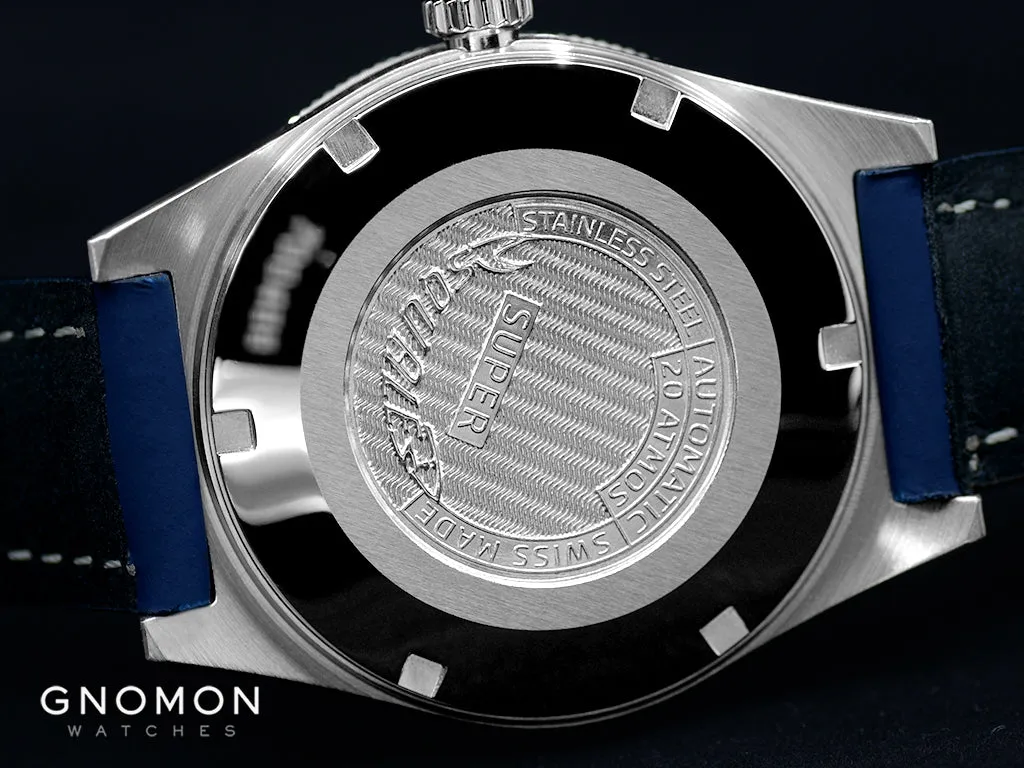 Super-Squale Arabic Numerals Blue - Leather