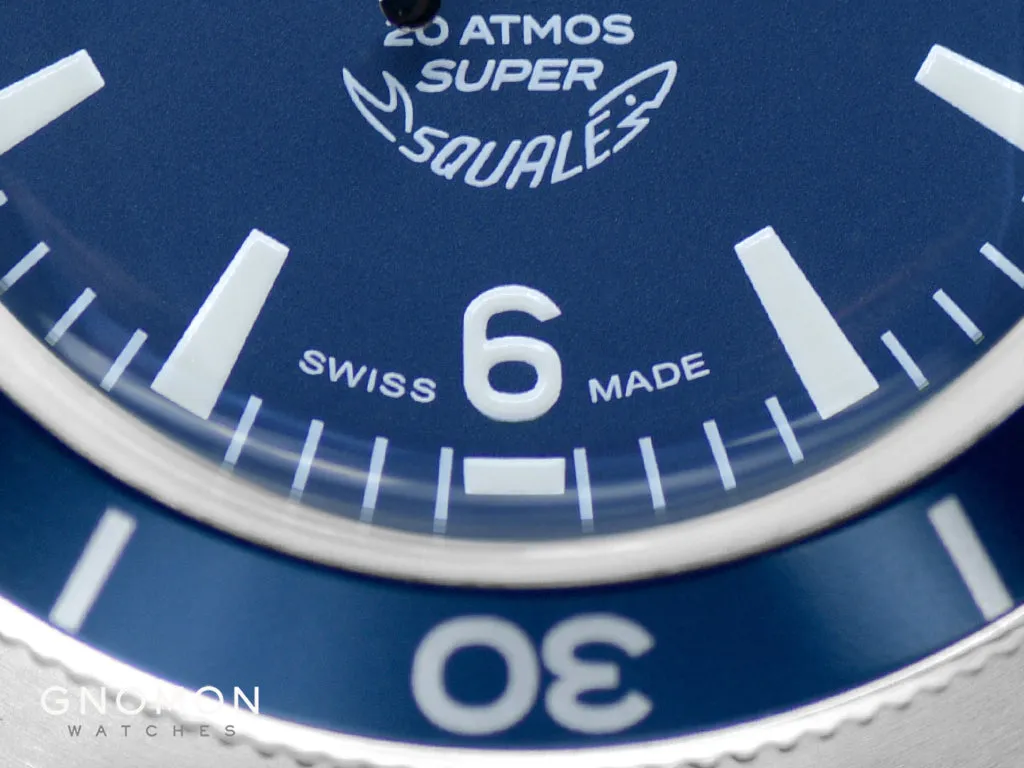 Super-Squale Arabic Numerals Blue - Leather