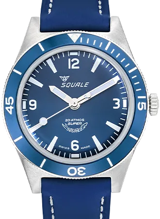 Super-Squale Arabic Numerals Blue - Leather