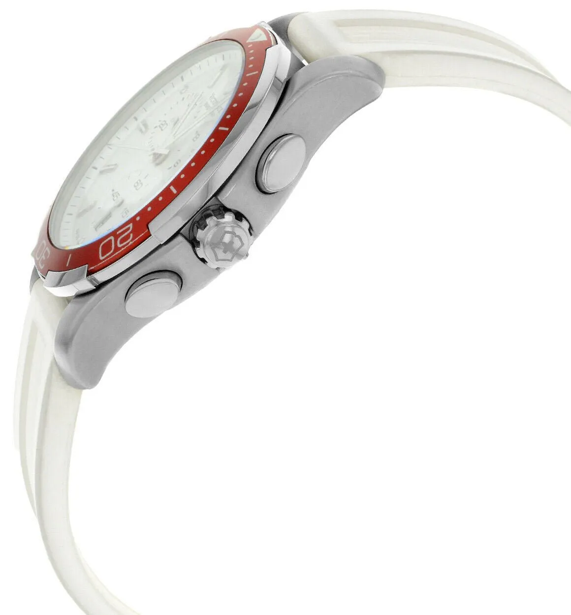 Swiss Army Alliance Sport Chronograph Quartz Steel Womens Watch White Strap Date 241504
