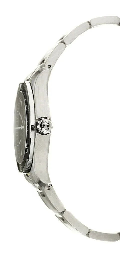 Swiss Army Classic Alliance Sport Stainless Steel Womens Watch Black Dial Calendar 241305