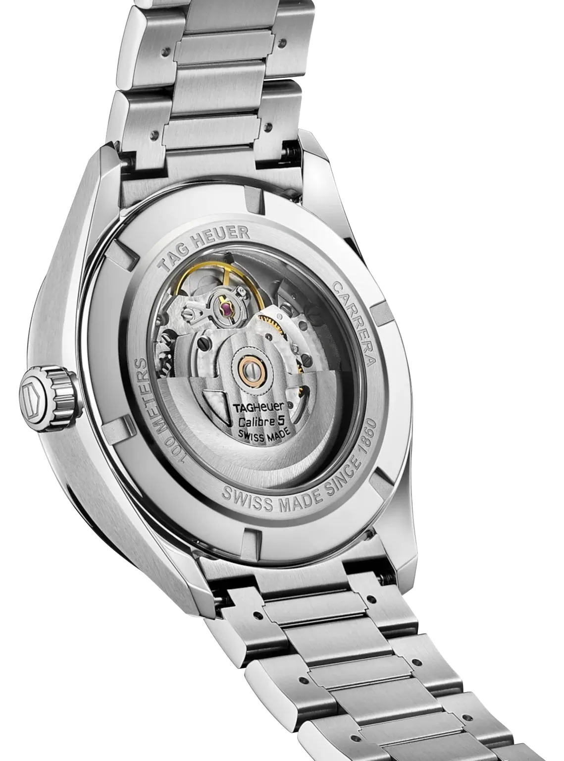 TAG Heuer Carrera Automatic Stainless Steel Black Dial Day/Date Mens Watch WBN2010.BA0640