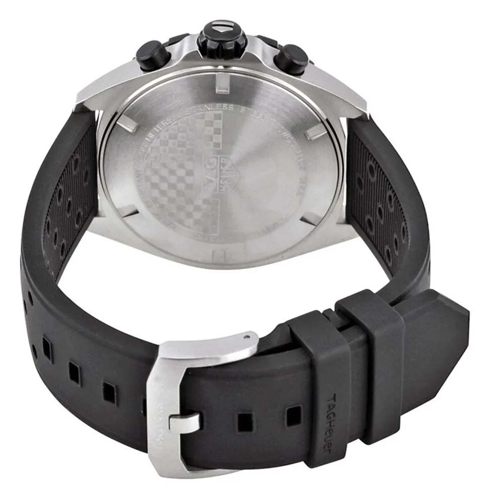 TAG Heuer Formula 1 Chronograph Stainless Steel Black Rubber Strap Black Dial Date Divers Quartz Mens Watch CAZ1010.FT8024
