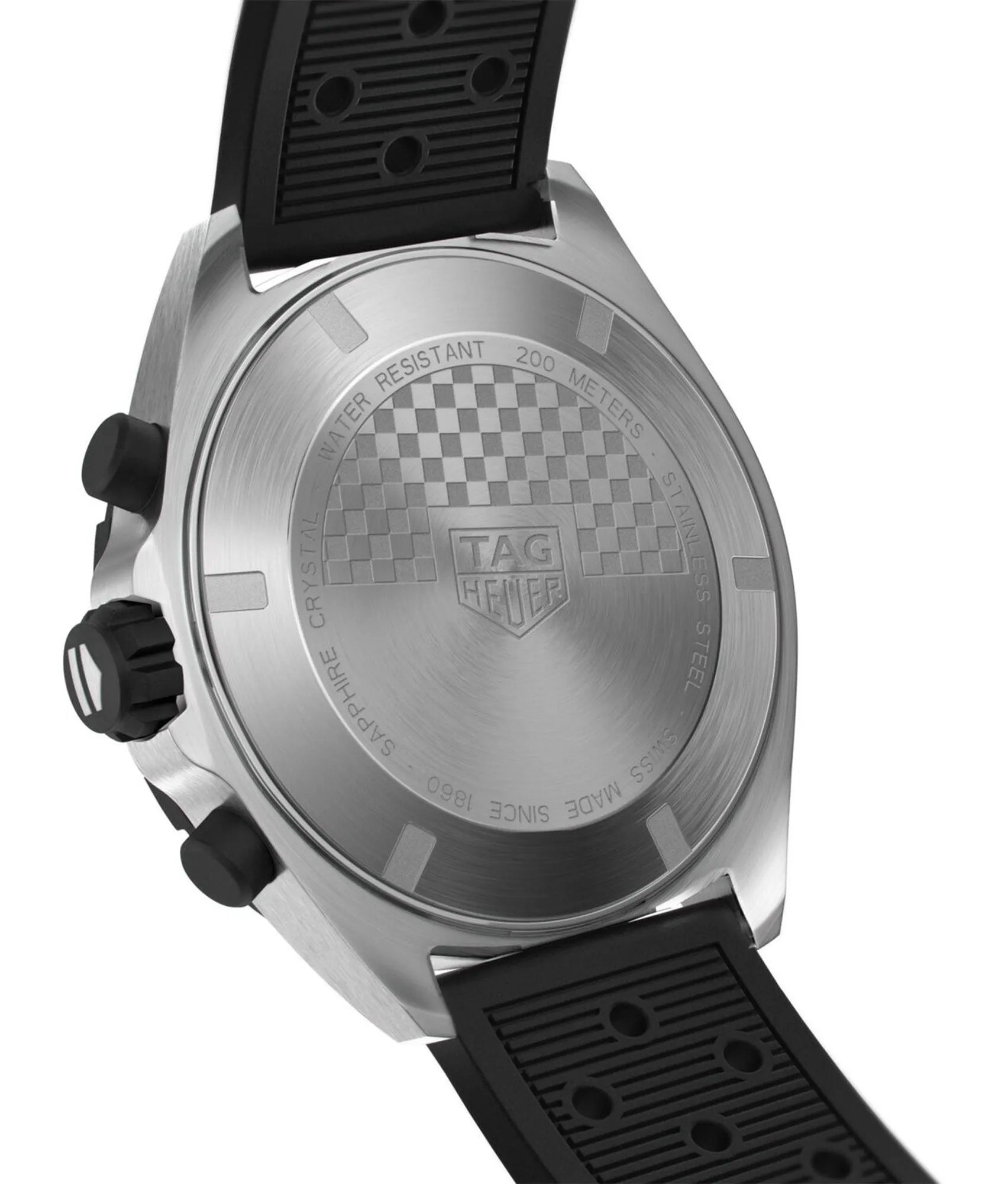 TAG Heuer Formula 1 Chronograph Stainless Steel Black Rubber Strap Black Dial Date Divers Quartz Mens Watch CAZ1010.FT8024