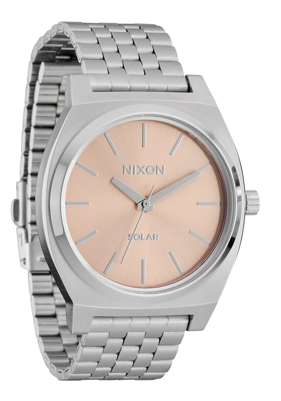 Time Teller Solar - Silver / Salmon