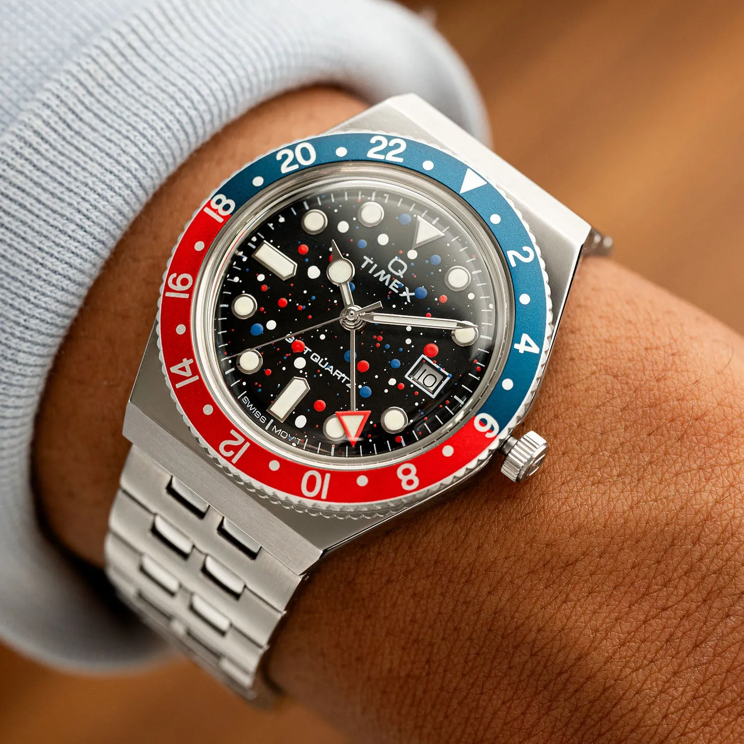 Timex Q GMT Crimson Sky