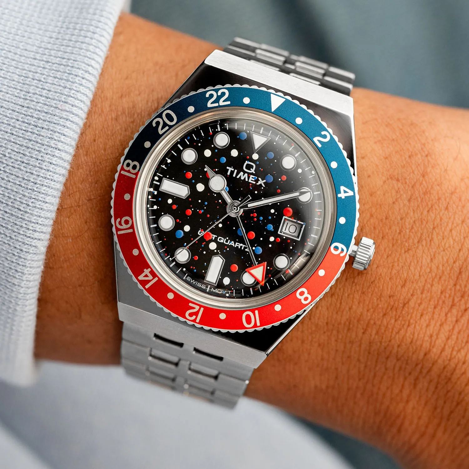 Timex Q GMT Crimson Sky