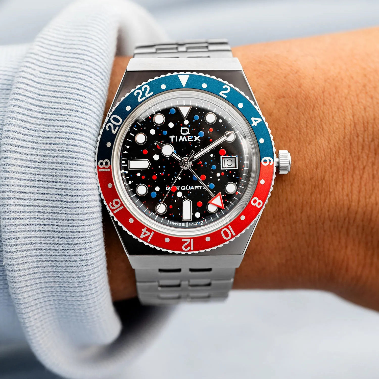 Timex Q GMT Crimson Sky
