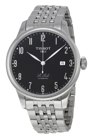 Tissot Le Locle Stainless Steel Automatic Black Dial Date Mens Watch T41148352