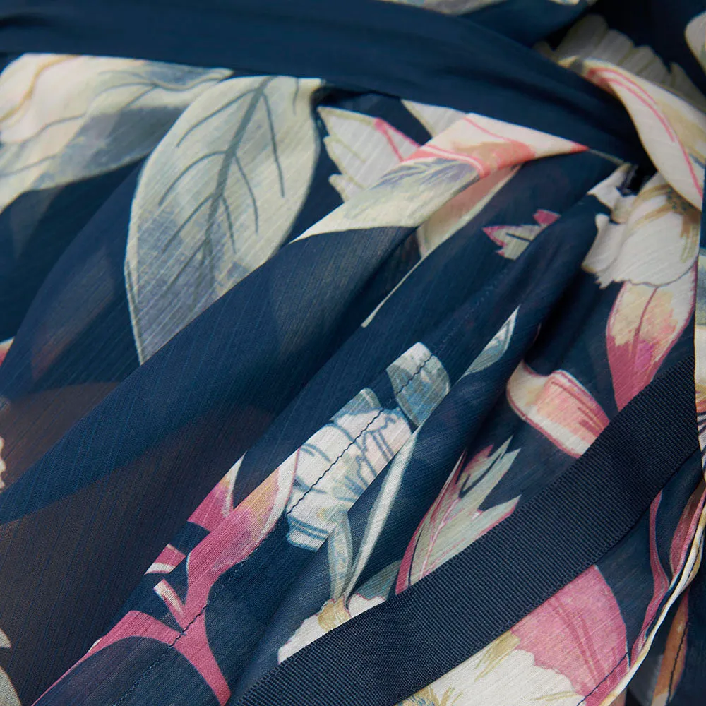 Triumph Leaf Kaftan Blue Combination