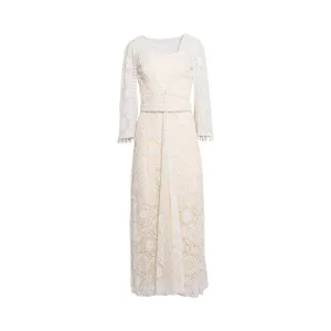 Velvety Couture Tilal Women's Off-white Dress