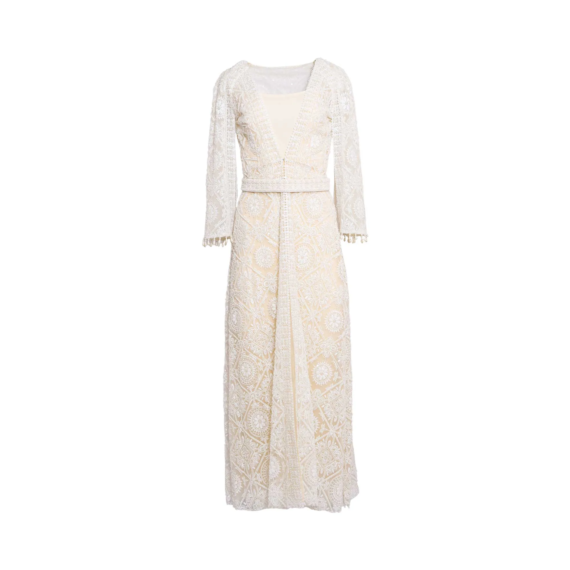 Velvety Couture Tilal Women's Off-white Dress