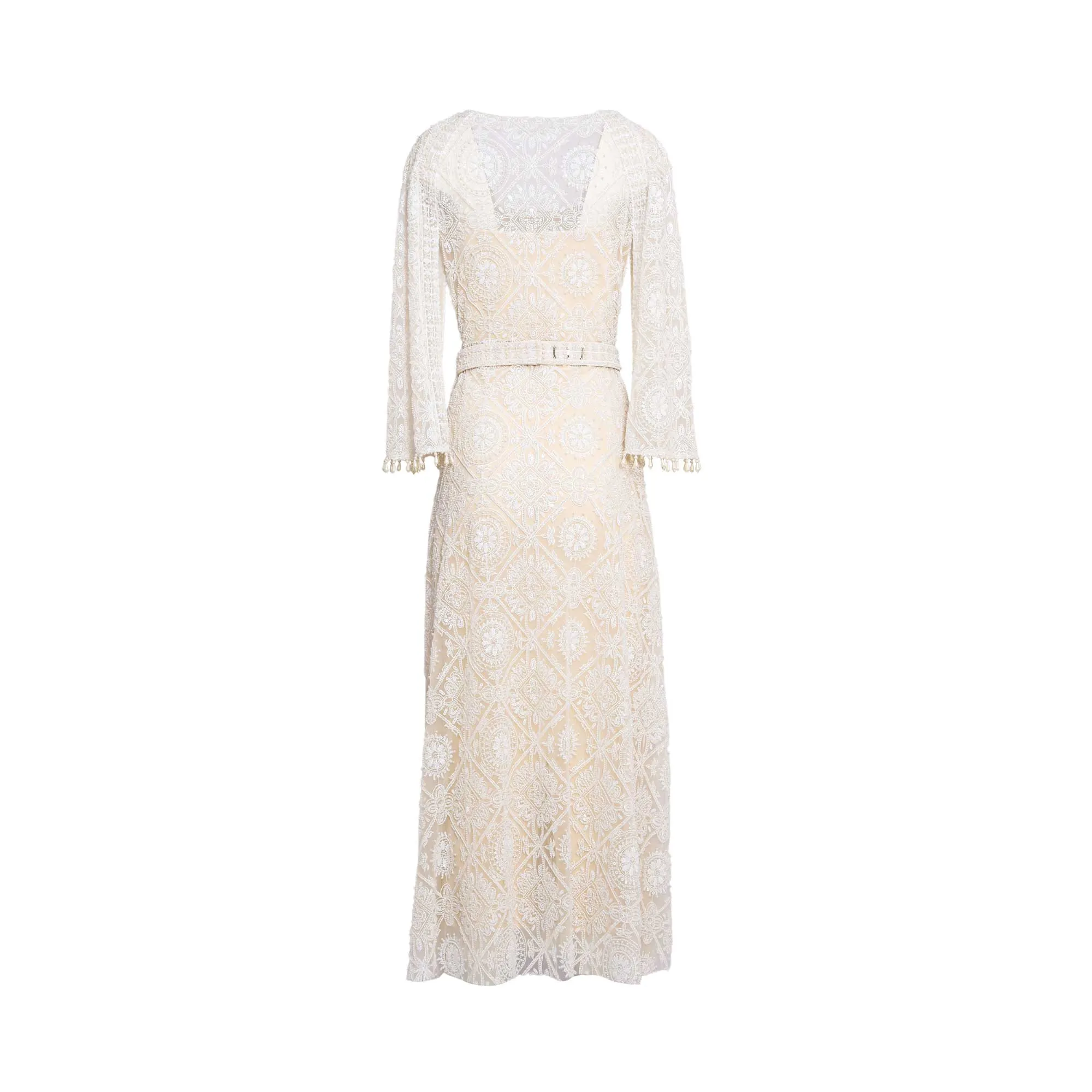 Velvety Couture Tilal Women's Off-white Dress