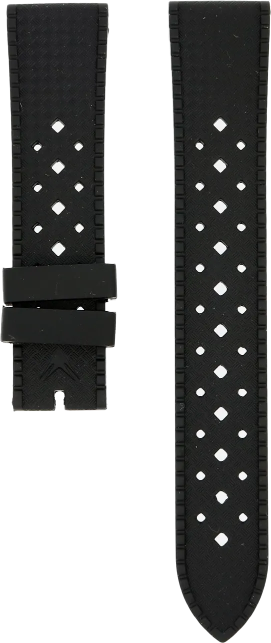 Ventus Black Tropic Rubber Strap 20mm