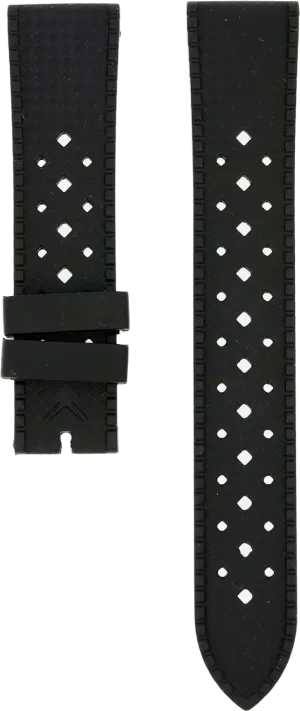 Ventus Black Tropic Rubber Strap 20mm