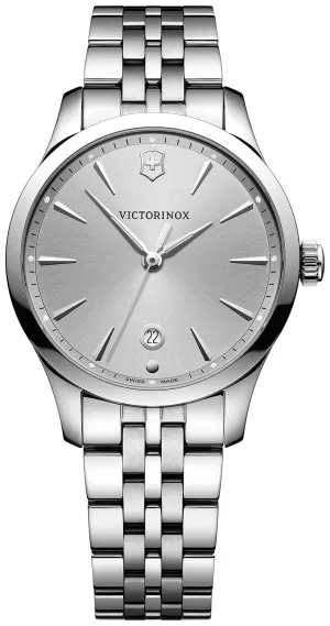 Victorinox Swiss Army Alliance Small Stainless Steel Silver Dial Date Quartz Womens Watch 241828