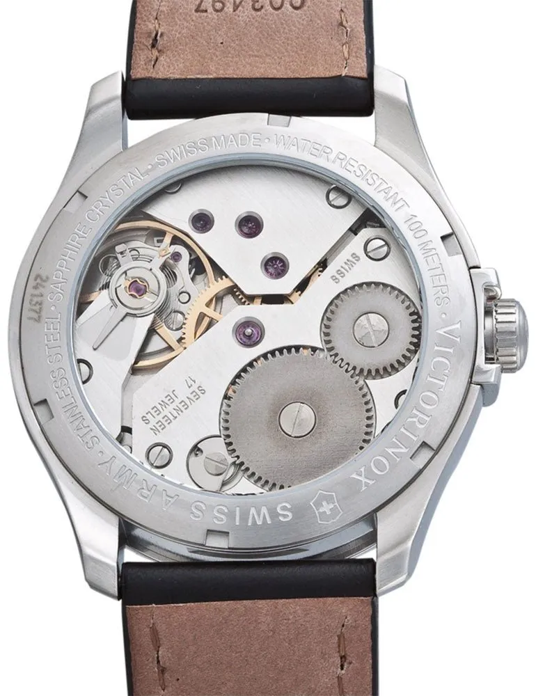 Victorinox Swiss Army Infantry Vintage Small Second Mecha Manual Wind Mens Strap Watch 241377