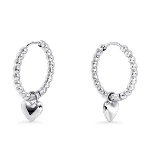 Violet Huggie Earrings