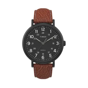 Weekender XL 3-Hand 43mm Leather Band