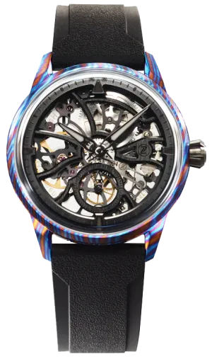 Zelos Skyraider 40 Skeleton Ti-Damascus